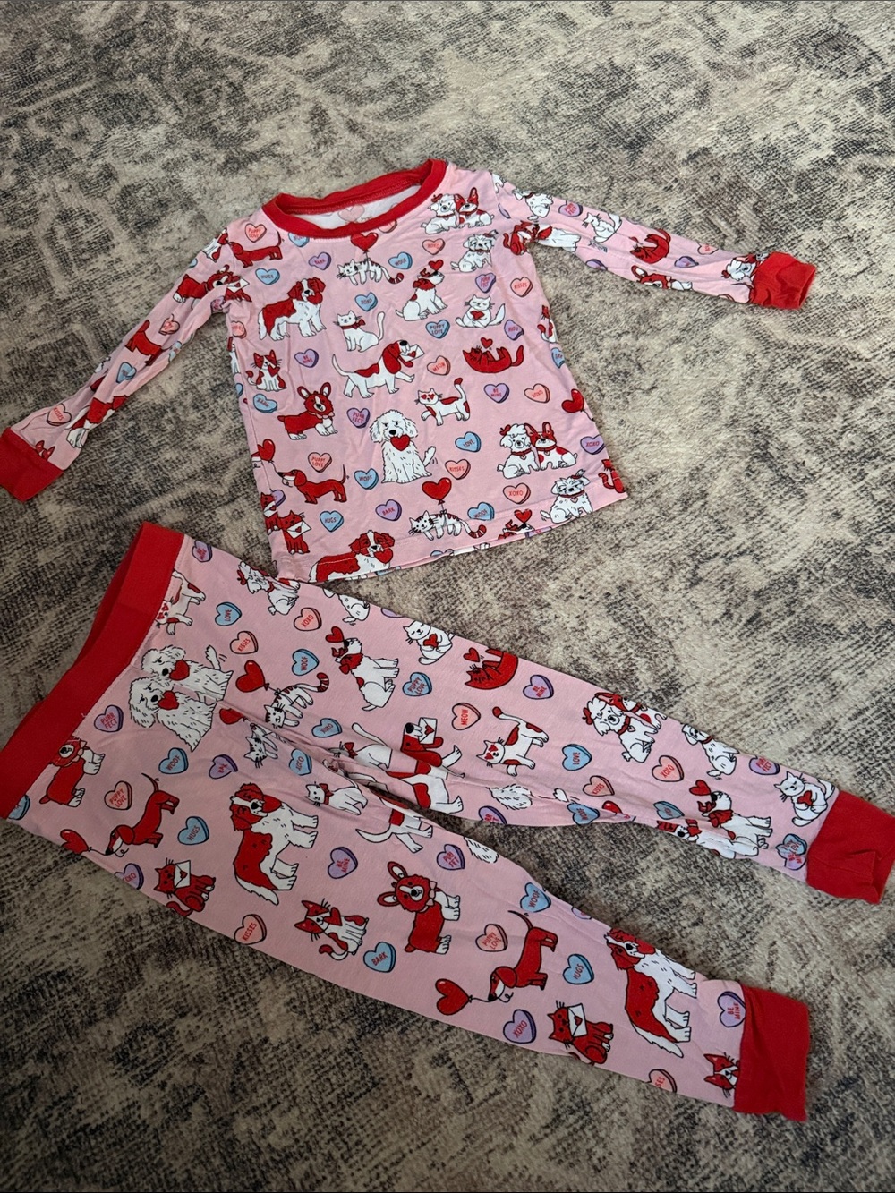 Little Sleepies Pink Puppy Valentines Set